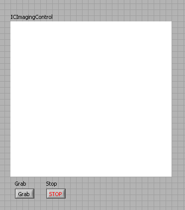 ICImagingControl with Grab and Stop buttons